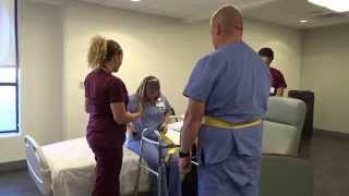 Physical Therapy Transfer Training  How To Transfer From Wheelchair To Bed [upl. by Lester]