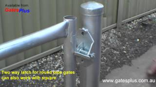 Gate Latch 2 way for round pipe and square [upl. by Carmena567]