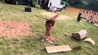 A fabulous range of wooden sculpture at Caerleon festival 2024 [upl. by Durtschi]