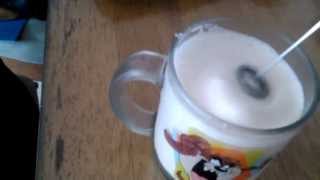 Aerolatte Review Frothing Cold Milk In Under 1 Minute [upl. by Ylam528]